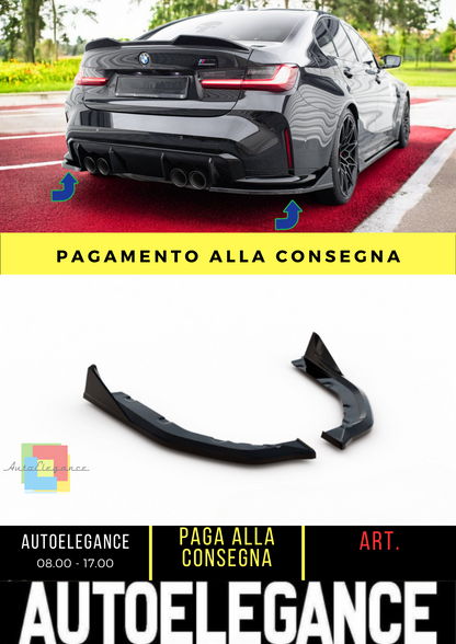 ⭐Splitter Laterali Posteriori V.4 CSL Look BMW M3 Berlina / Touring G80 / G81⭐