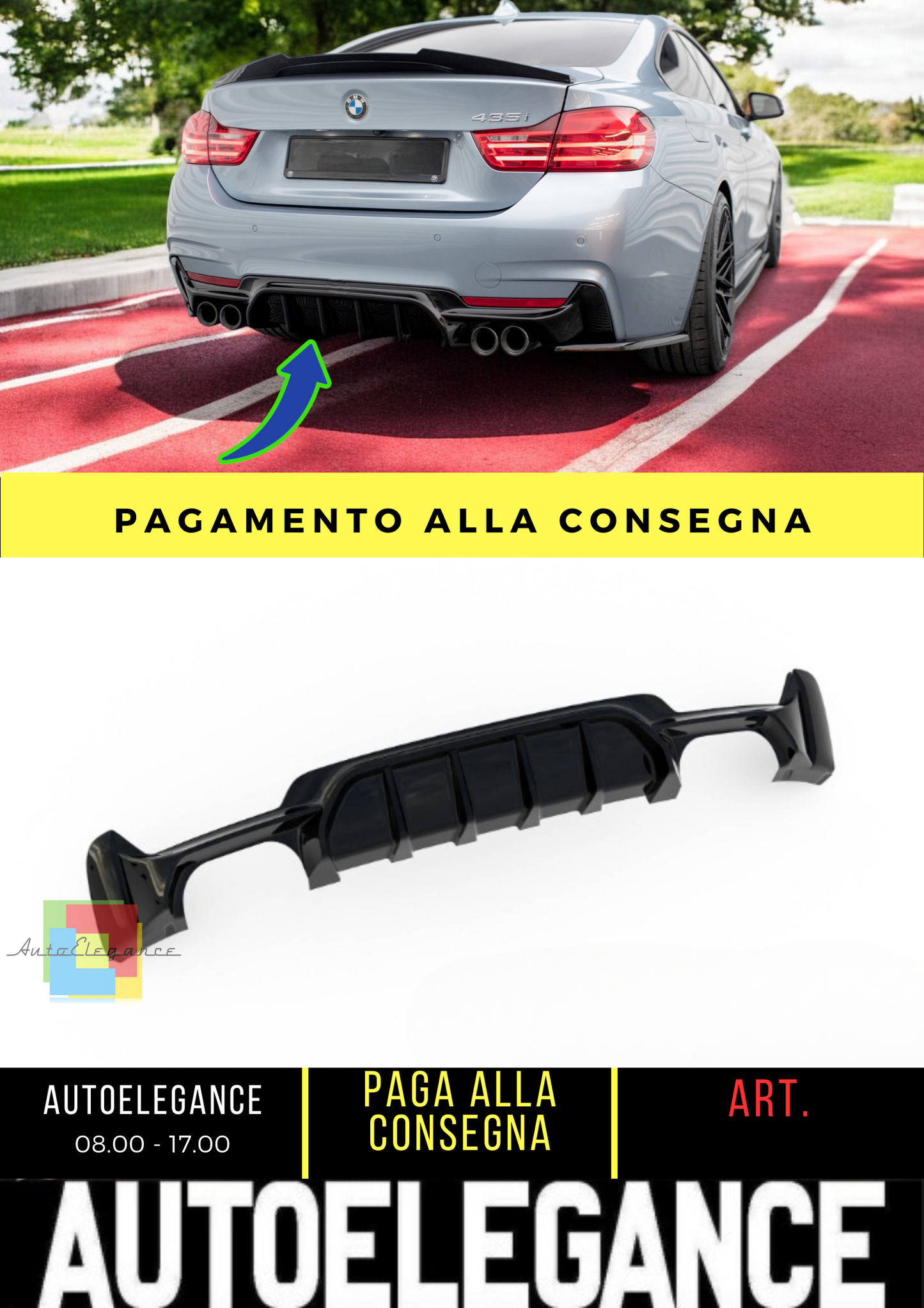 ⭐Mantovana posteriore BMW 4 Coupe / Gran Coupe / Cabrio M-Pack F32 / F36 / F33 ⭐