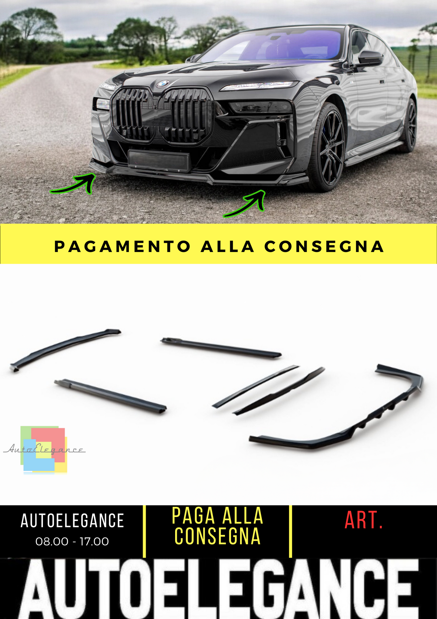 ✨Set di splitter BMW 740d M-Pack G70✨