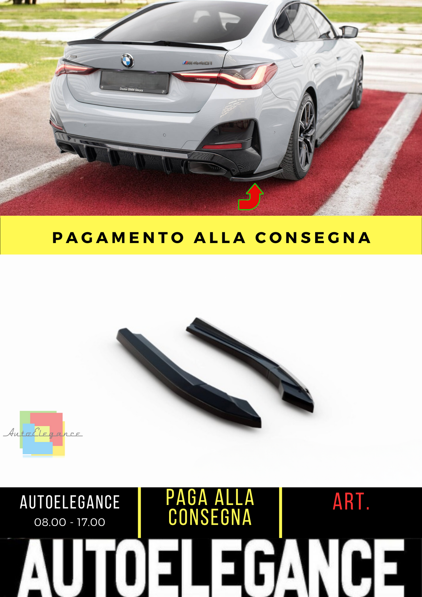 ✨Divisori Laterali Posteriori V.3 BMW M440i Gran Coupe G26✨