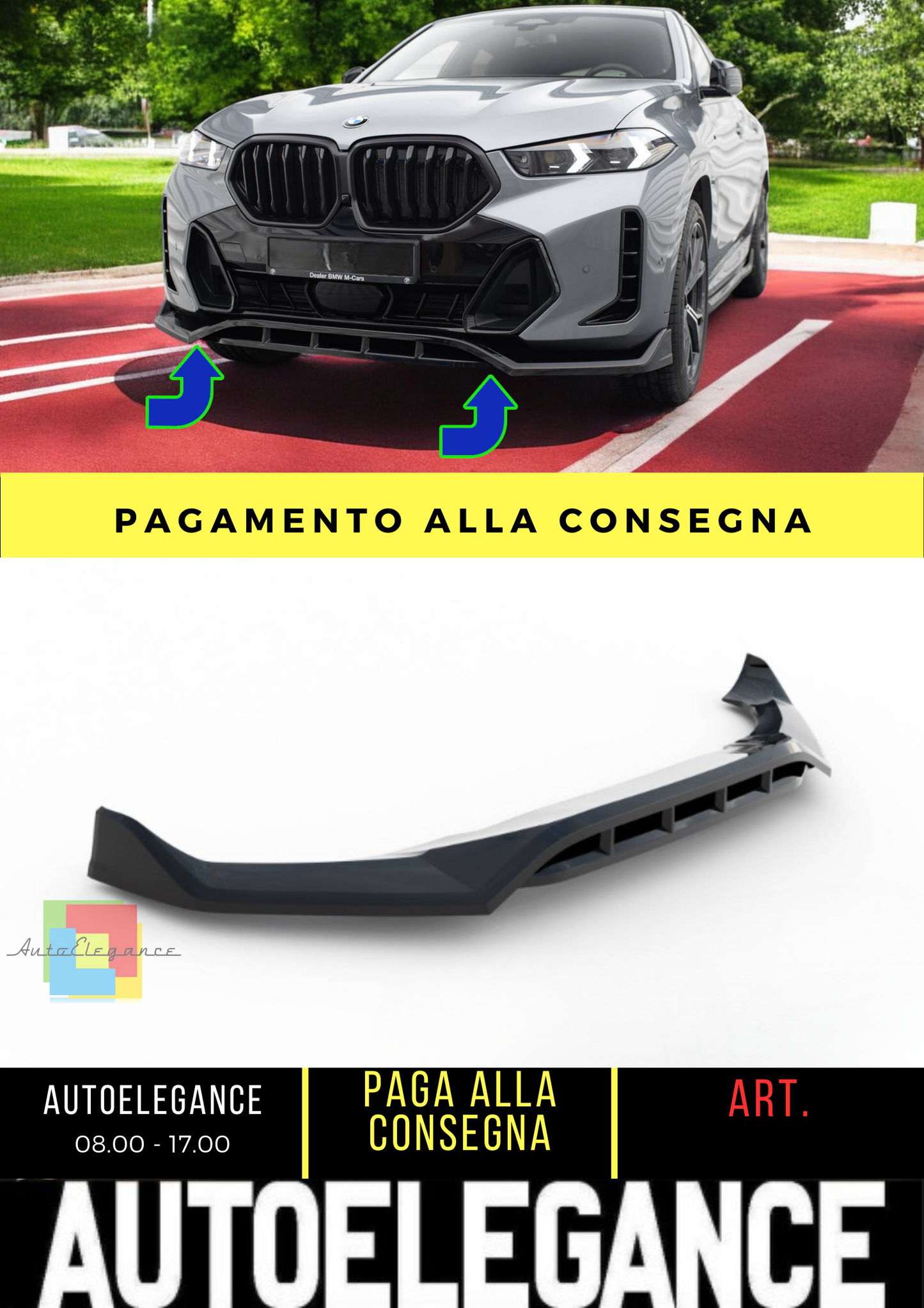 ✨Set di splitter BMW X6 M-Pack G06 Facelift✨