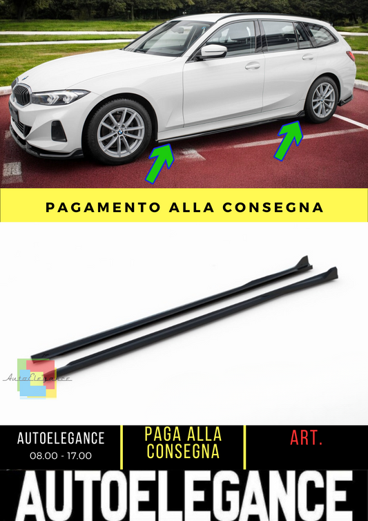 ⭐Minigonne Laterali Diffusori BMW 3 Berlina / Touring G20 / G21 Facelift⭐