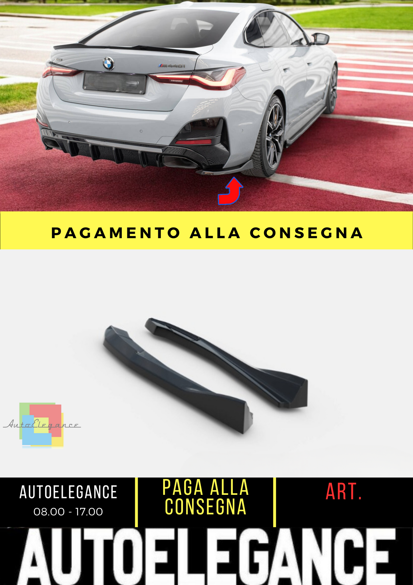 ✨Splitter Laterali Posteriori V.4 BMW M440i Gran Coupe G26✨