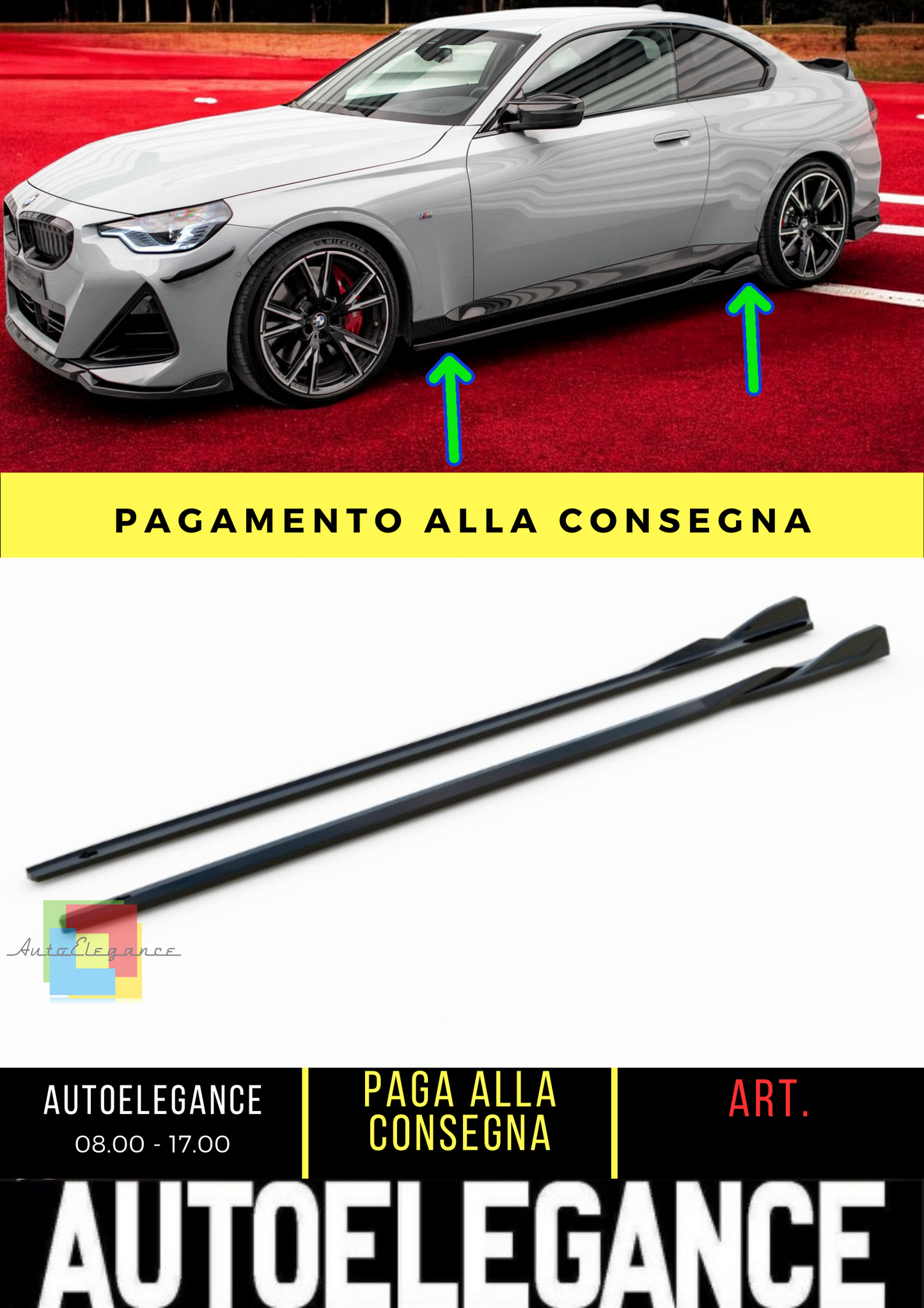 ✨Set di splitter BMW 2 Coupe M240i G42✨