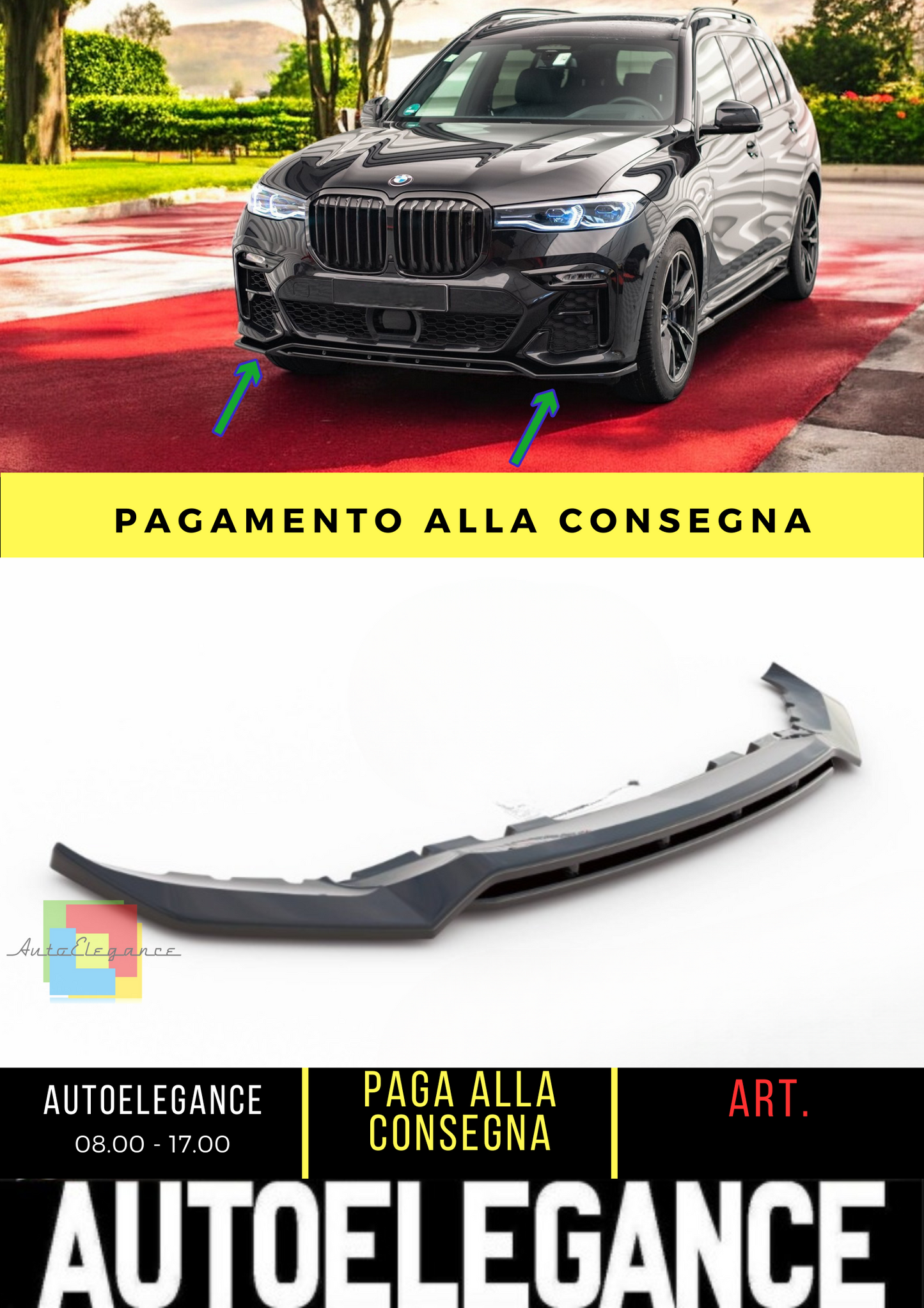 ✨Set di splitter BMW X7 M-Pack G07✨