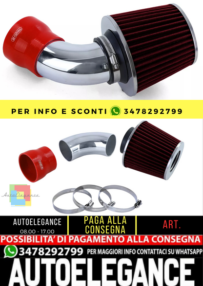 🔥Kit aspirazione aria con filtro aria sportivo rosso per BMW Serie 3 E46🔥