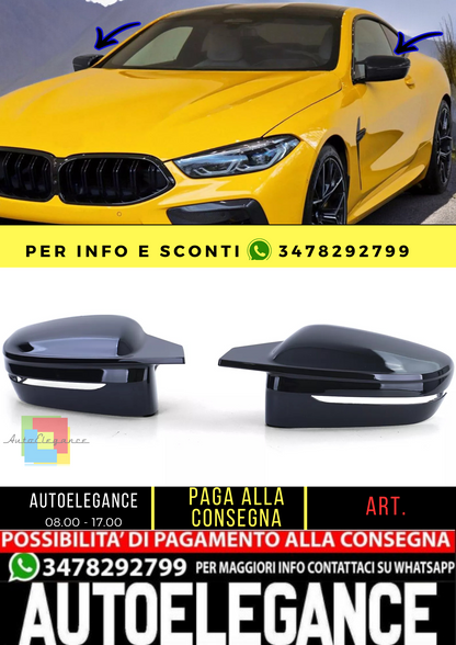 🔥Cappelli specchietti neri lucidi per sostituire BMW Serie 8 G14 G15 G16 dal 18🔥