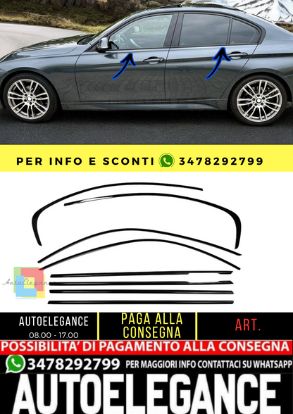 🔥Set di finiture Shadow Line nero per Serie 3 BMW F30 berlina 11-18🔥