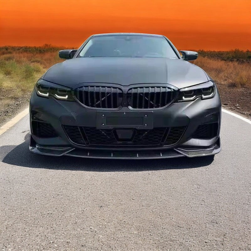 💎Griglia rene compatibile con BMW Serie 3 G20 - G21 barre singole nere lucide💎