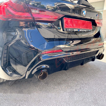 GLOSS BLACK REAR BUMPER SUITABLE FOR BMW 1 SERIES F40