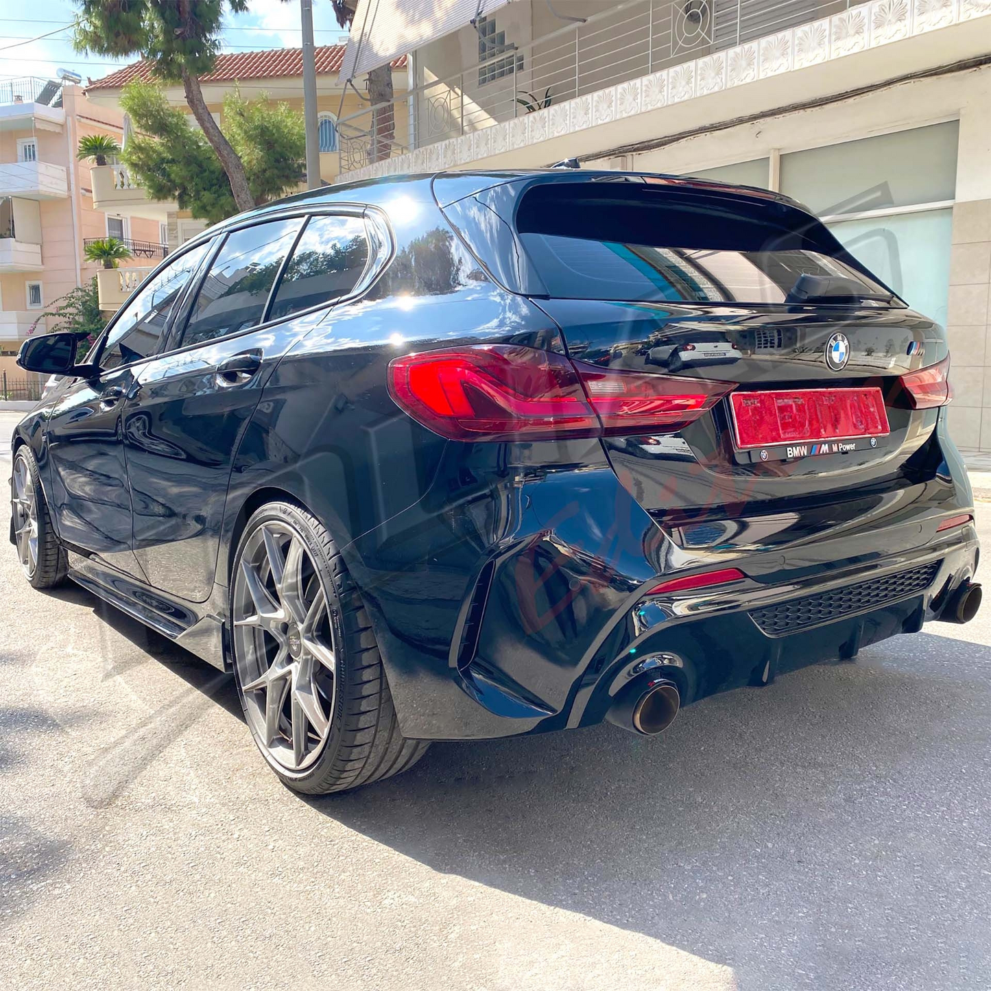 GLOSS BLACK REAR BUMPER SUITABLE FOR BMW 1 SERIES F40