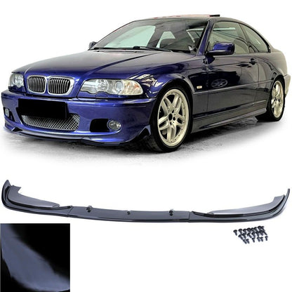 💫Spliter anteriore nero lucido adatto per BMW E46 Coupe 💫