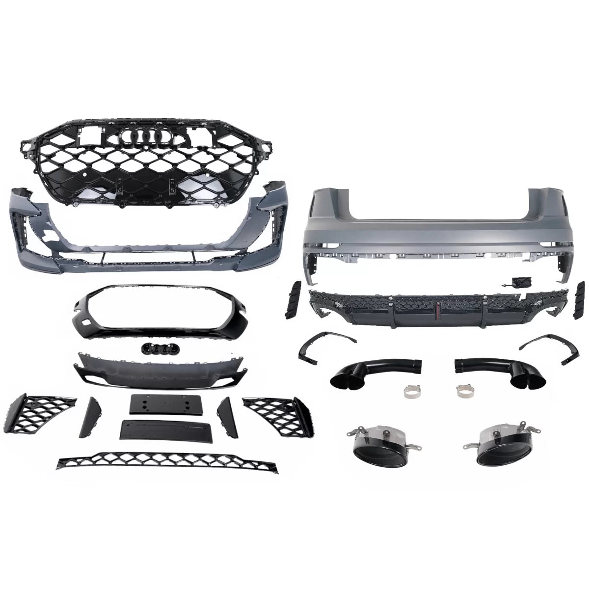 👉ART.10439 Bodykit adatto per Audi Q8 SUV Facelift (2024-) RS Design👈