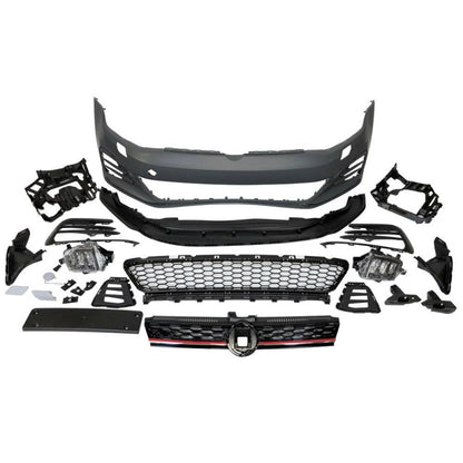 Paraurti anteriore adatto per Volkswagen Golf 7 -GTI 3/5 porte 2012-2016 look 7.5 GTI