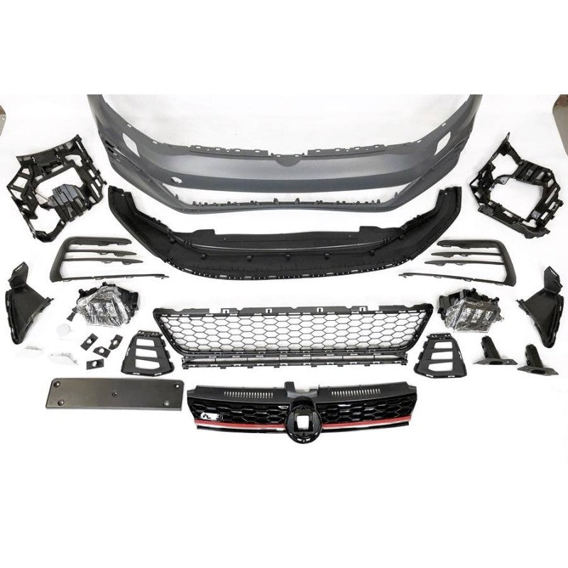 Paraurti anteriore adatto per Volkswagen Golf 7 -GTI 3/5 porte 2012-2016 look 7.5 GTI