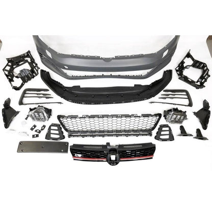 Paraurti anteriore adatto per Volkswagen Golf 7 -GTI 3/5 porte 2012-2016 look 7.5 GTI