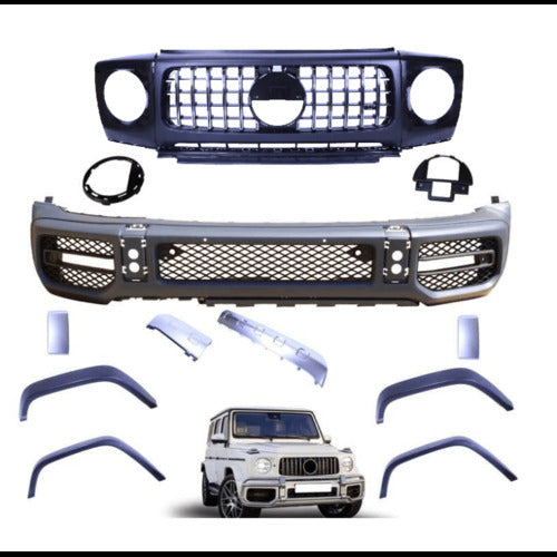 😎Bodykit compatible with Mercedes G-Class W463 W464 2018+ chrome grille😎