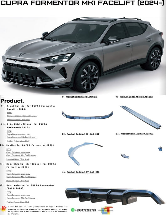 💫Bodykit addato per CUPRA FORMENTOR MK1 2024💫