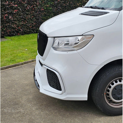 💥Paraurti anteriore paraurti per Mercedes-Benz Sprinter W907 19+ griglia nero💥