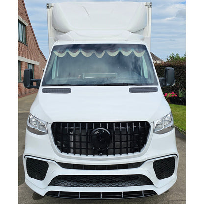 🔥PARAURTI ANTERIORE PER MERCEDES-BENZ SPRINTER W907 (2019+) CON GRIGLIA NERA🔥