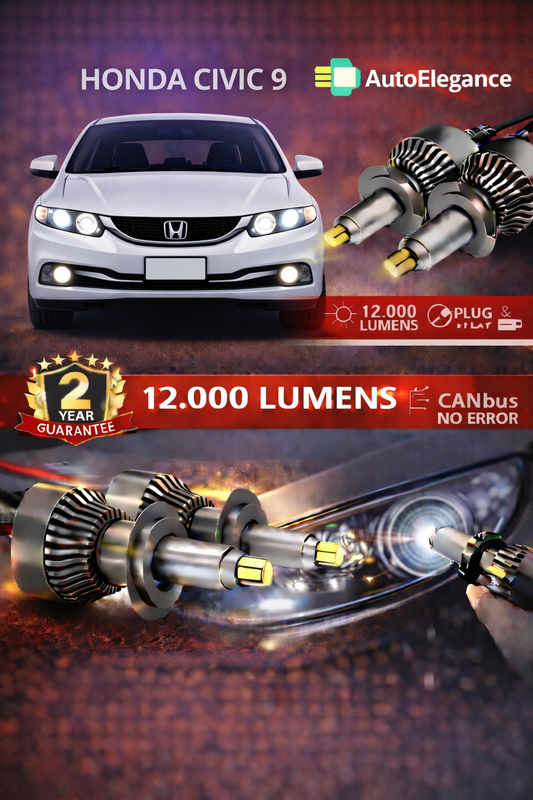 KIT LED Honda CIVIC 9 ANABAGLIANTI H7 CANBUS Bianco 6500K 360 gradi