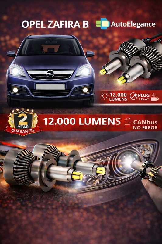 KIT LED per Opel ZAFIRA B ANABAGLIANTI H7 CANBUS Bianco 6500K 360 gradi