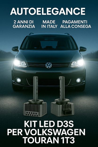 ⭐KIT XENON D3S 6000K ANABBAGLIANTI PER VOLKSWAGEN TOURAN – LUCE BIANCA POTENTE⭐