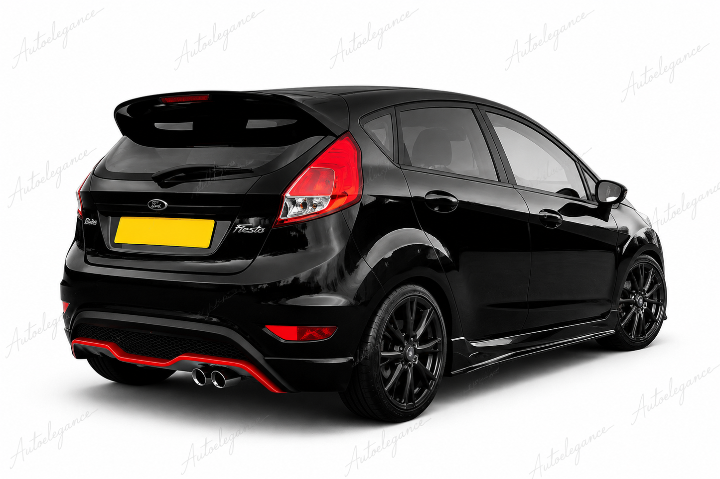 🔥ART.9911 SPOILER IN STILE 'ST LOOK' PER FORD FIESTA MK7 MK7.5 NERO LUCIDO🔥