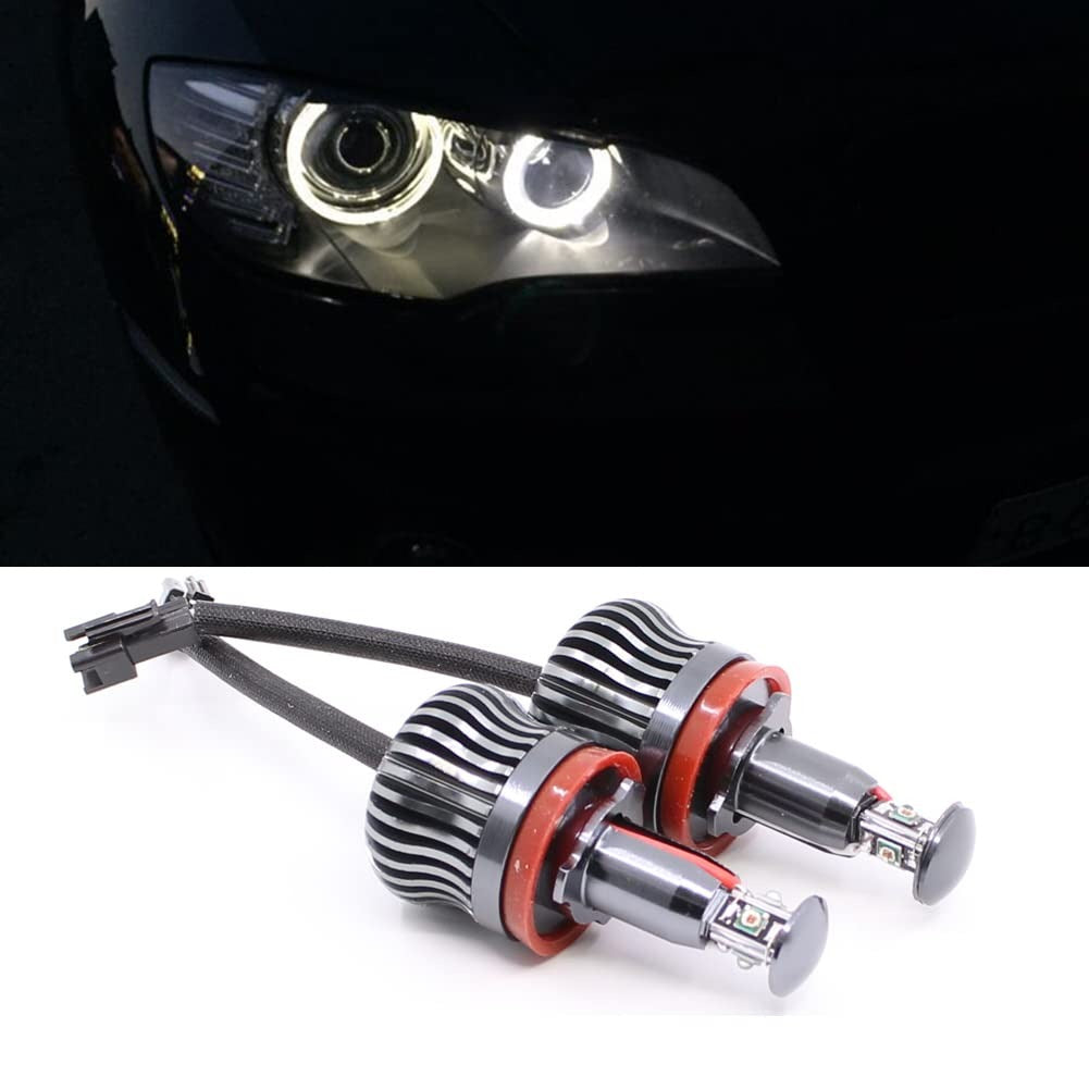 POSITION LIGHTS H8 LED RESISTANCE CANBUS 6000K ANGEL EYES BMW E60 E61 2010+