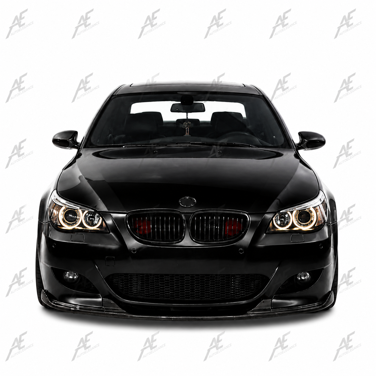 💕ART.9940 SPLITTER BMW E60 2003+ SOLO PER PARAURTI M5STYLE  NERO LUCIDO 💕