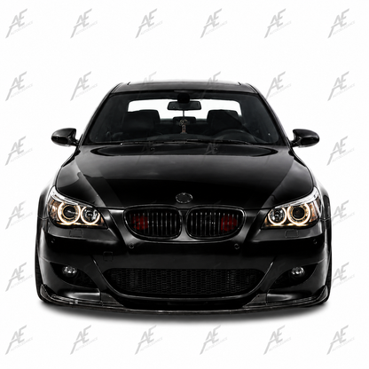 💕ART.9940 SPLITTER BMW E60 2003+ SOLO PER PARAURTI M5STYLE  NERO LUCIDO 💕