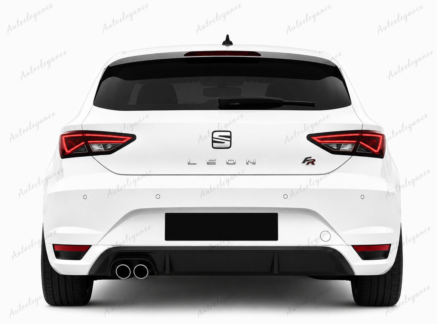🔥ART.0858 PARAURTI POSTERIORE PER SEAT LEON 5F 5 PORTE LOOK FR CON USCITA 1+1🔥