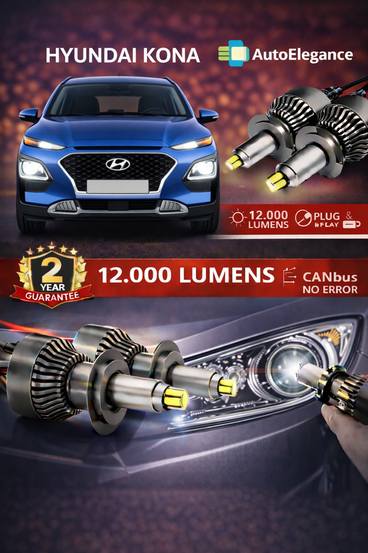 KIT LED per Hyundai KONA ANABAGLIANTI H7 CANBUS Bianco 6500K 360 gradi