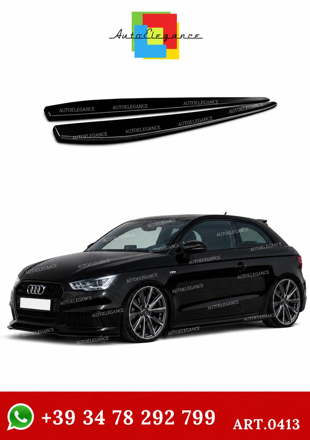 💫ART. 0413 Sotto Minigonne Nero Lucido per A1 GB 182 CM💫