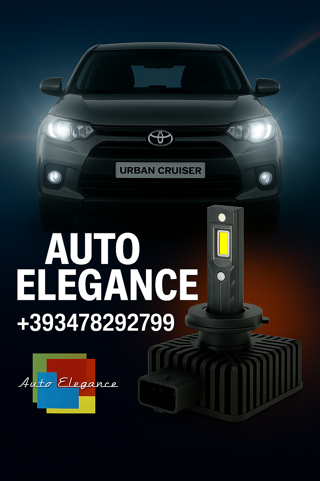 💕COPPIA LAMPADE D1S LED DA XENON A LED PER TOYOTA URBAN CRUISER💕
