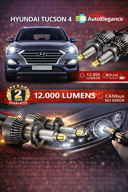 KIT LED HYUNDAI TUCSON 4 ANABAGLIANTI H7 CANBUS Bianco 6500K 360 gradi