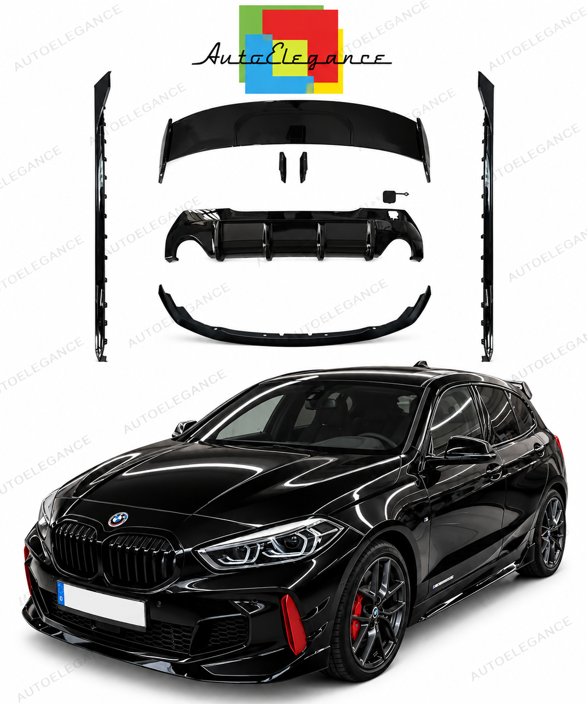 👉Bodykit M Performance adatto per BMW Serie 1 (F40) 19-24👈