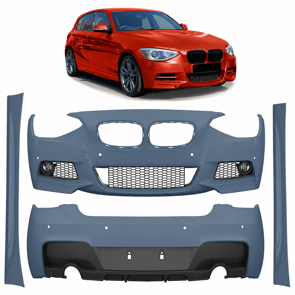👉 Bodykit PDC SRA adatto per BMW Serie 1 F20 Hatchback 11-15👈
