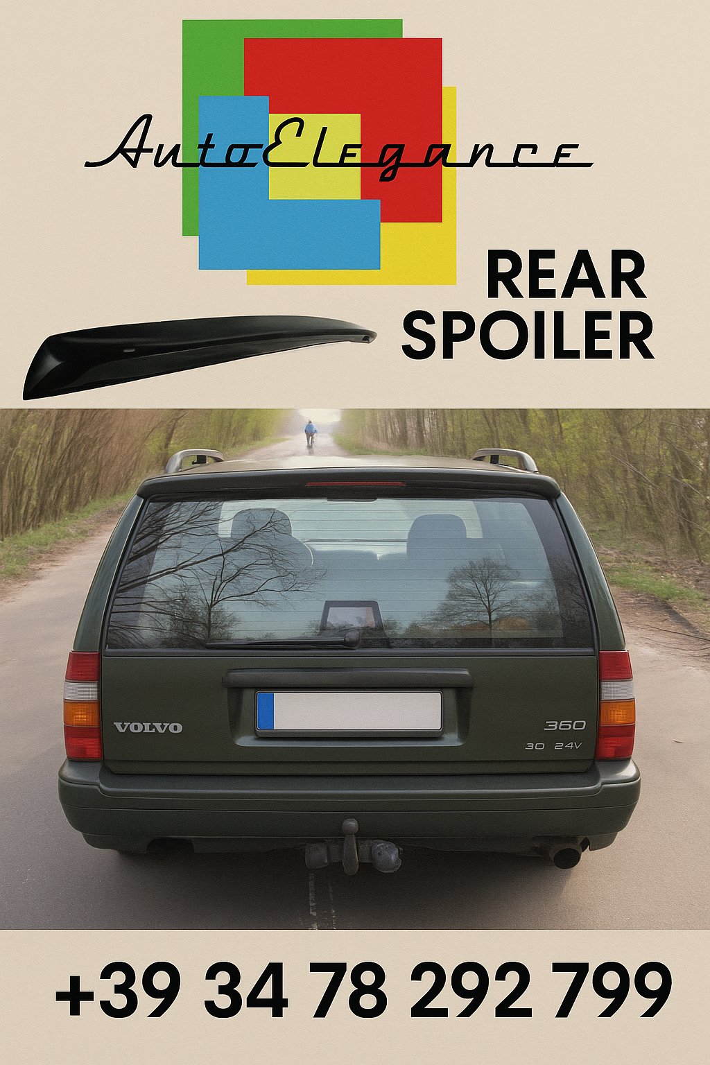 ❤️ SPOILER ADATTO PER VOLVO 740/940/960❤️