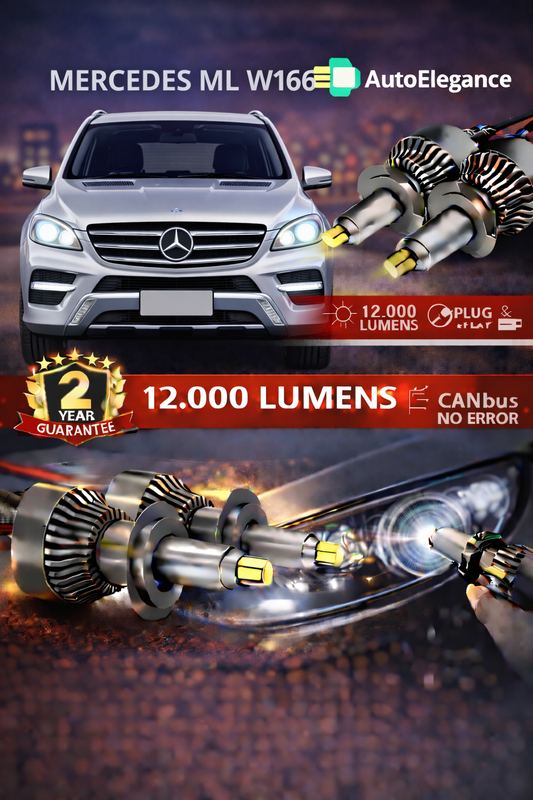 KIT LED Mercedes ML W166 ANABAGLIANTI H7 CANBUS Bianco 6500K 360 gradi