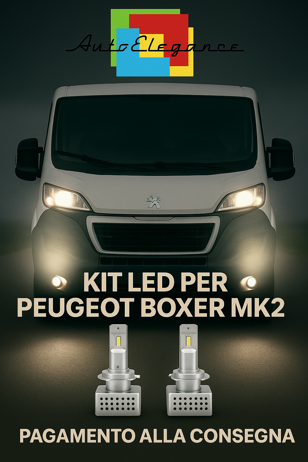 🔥Kit LED H7 6000K Bianchi per Anabbaglianti Peugeot Boxer MK2🔥