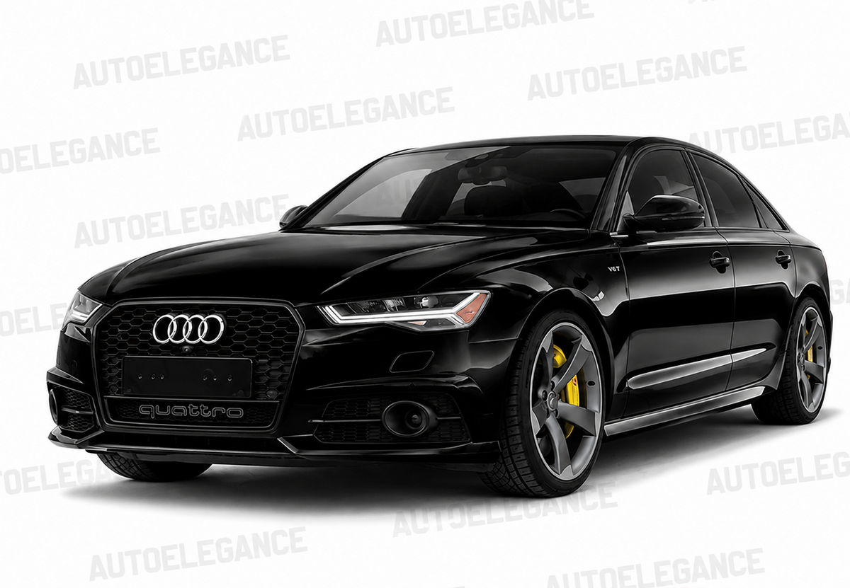 👉Griglia stile RS6 per Audi A6 (C7) berlina Avant (2015-2018) nero lucido👈