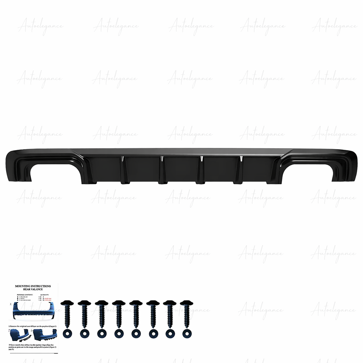 🔥ART.9620 DIFFUSORE NERO LUCIDO AUDI A3 8V Sportback 13-16 SOLO PER STANDARD🔥