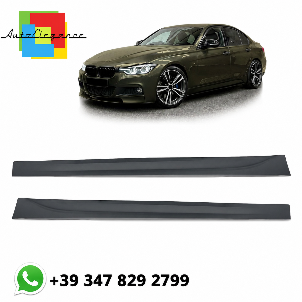 SPLITTER SUITABLE FOR VW GOLF 8 GTI GTD RLINE LOOK GLOSSY BLACK SPORTY DESIGN 