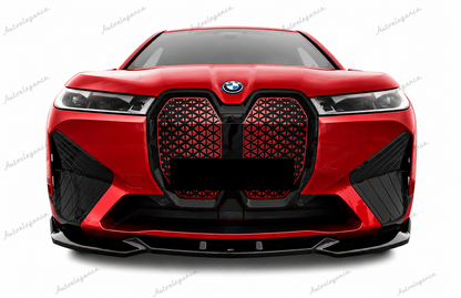 🔥ART.9945 SPLITTER ANTERIORE BMW i20 2021+ M PACK V1 STYLE NERO LUCIDO🔥