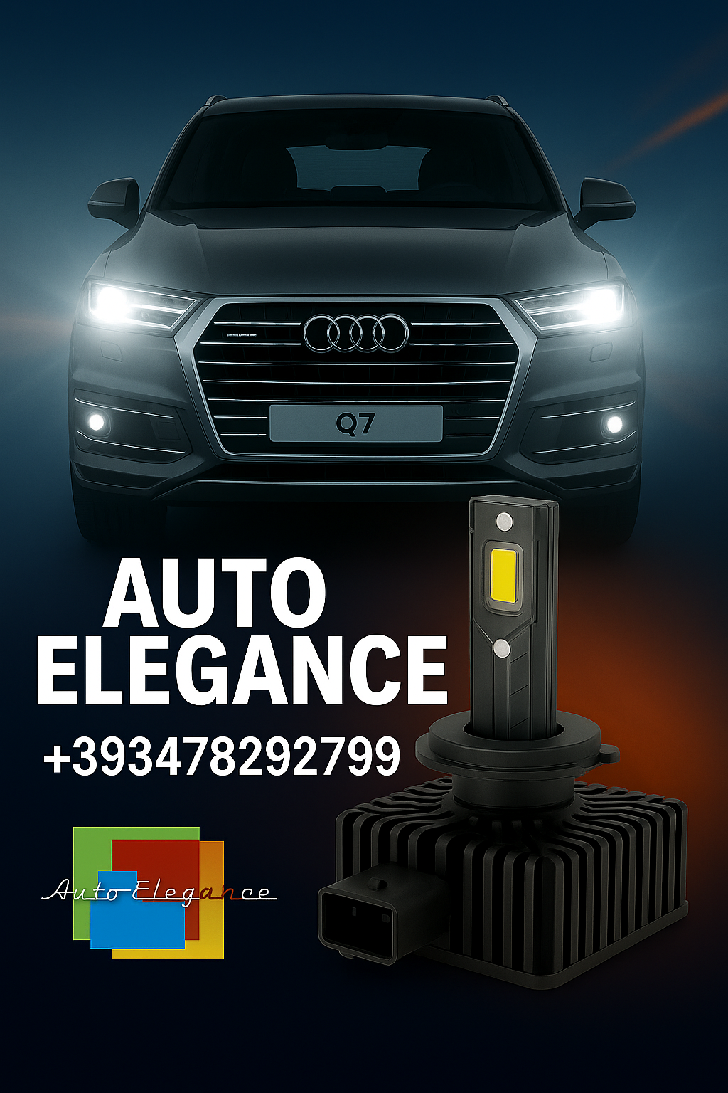 💕COPPIA LAMPADE D1S LED DA XENON A LED PER AUDI Q7💕