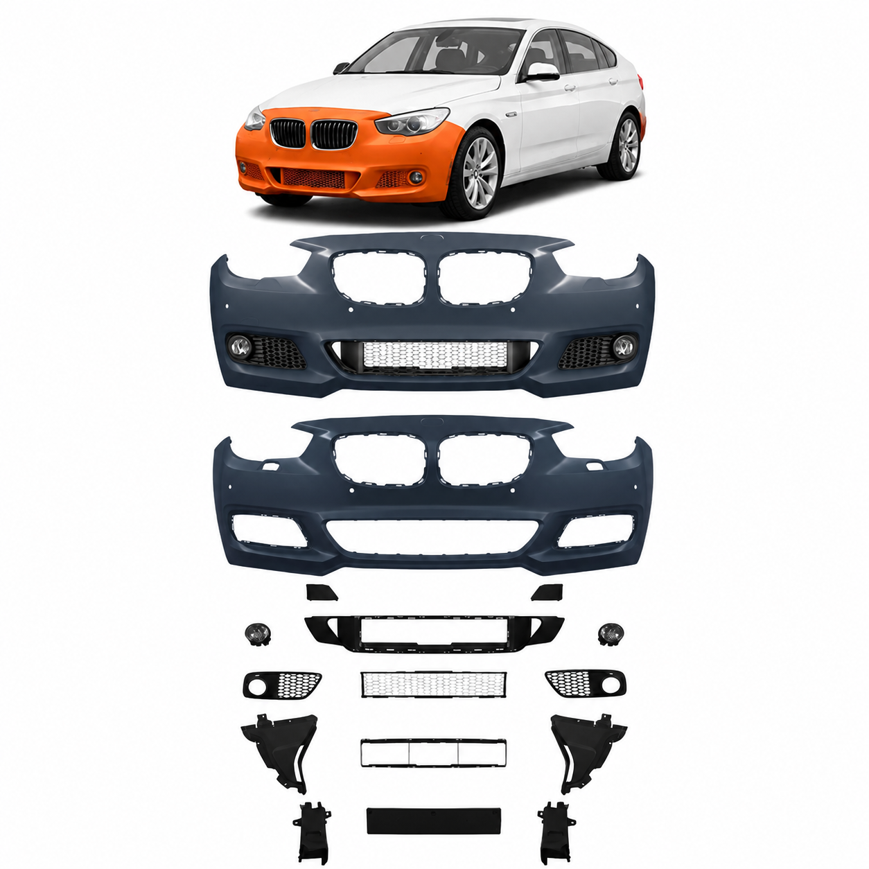 👉Paraurti anteriore sportivo adatto per BMW Serie 5 GT F07 2013-2017👈