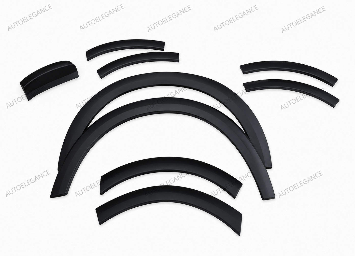 🔥0337 PARAFANGHI ADATTI PER VW TRANSPORTER T5 T5.1 2003-2015 NERO OPACO 🔥