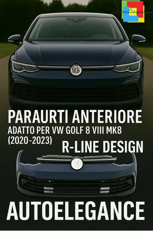 ✨PARAURTI ANTERIORE ADATTO PER VW GOLF 8 VIII  (2020-2023) DESIGN R-LINE✨