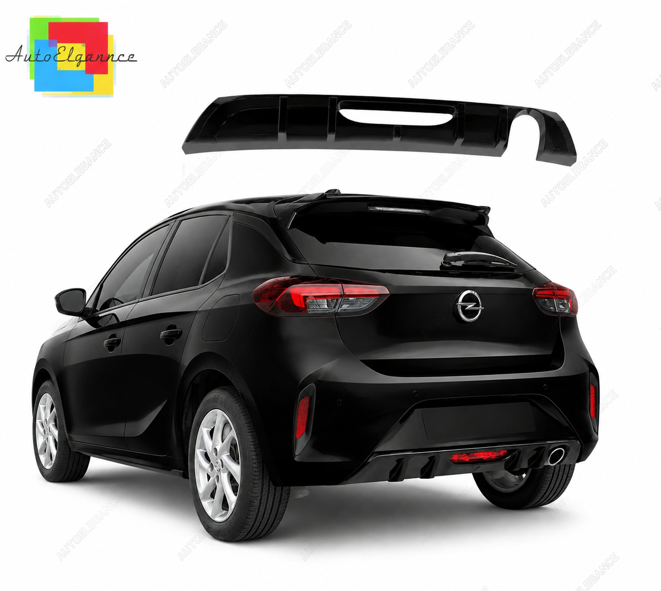 👉Diffusore Paraurti Posteriore Opel/Vauxhall Corsa F GS-Line 19+nero lucido 👈